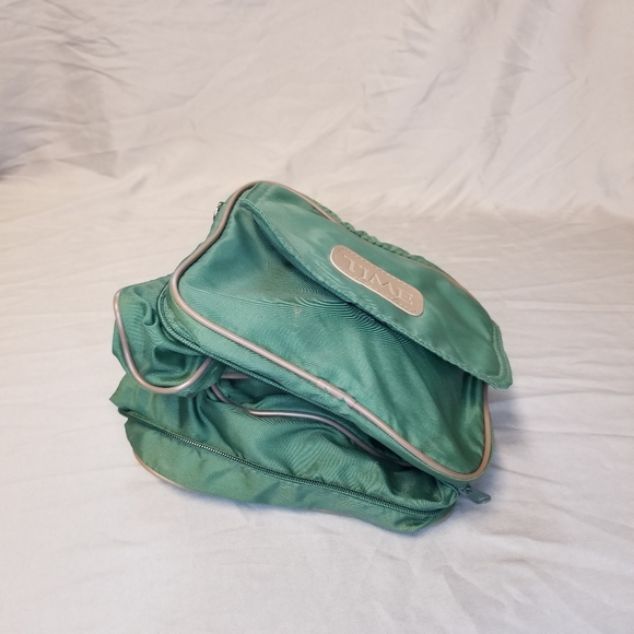 Like New Vintage 90s Time Magazine News Media Duffle CarryOn Green Bag - Picture 2 of 9